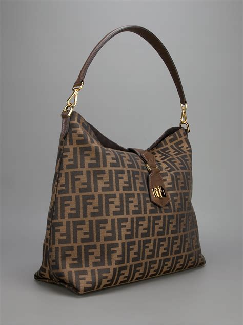 fendi brown leather hobo bag|Fendi hobo bag vintage.